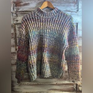 RD Style Multicolor Turtleneck Sweater